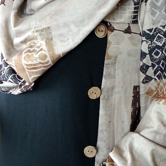 NWT Noracora Cowl Neck Tunic Dress, women's size 3XL - Picture 2 of 13